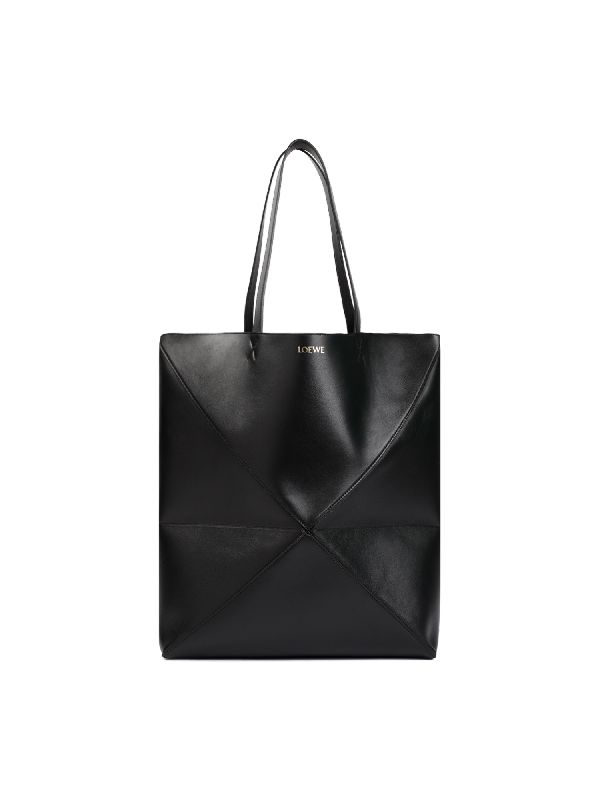 Puzzle Logo Leather Xl Tote Bag
