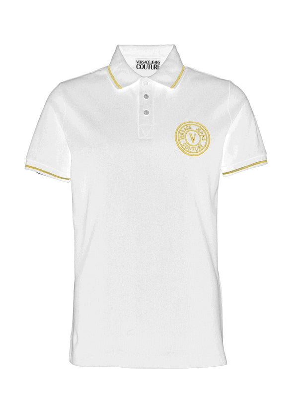 V Emblem Embroidery Polo Shirt