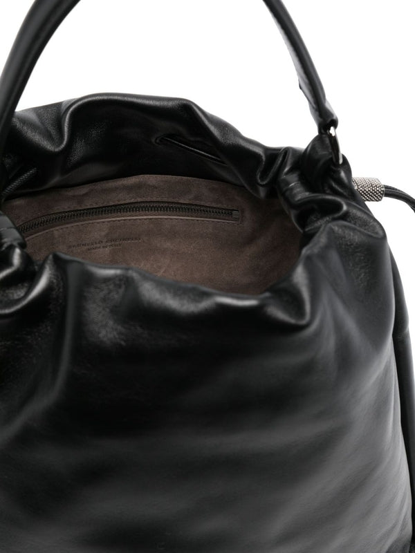 ショルダーバッグ・ポシェット BRUNELLO CUCINELLI Women Shoulder Bags MBGPD3611 C101 BLACK Brunello Cucinelli Leather Bag - Black - Women | MBGPD3611C101