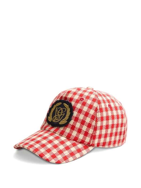 Valentino Red Checked Cap