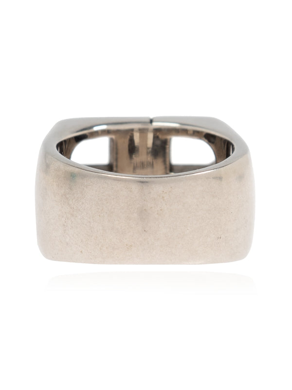 Bb Logo Silver Ring