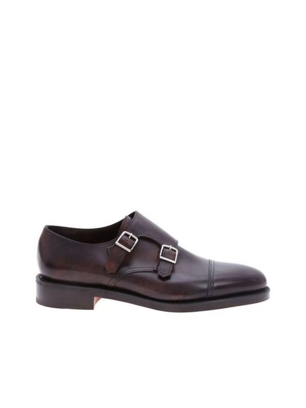 William Leather Monkstrap Shoes