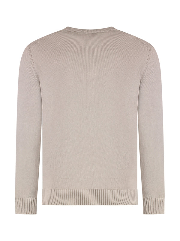 Rib Cotton Crewneck Knit
