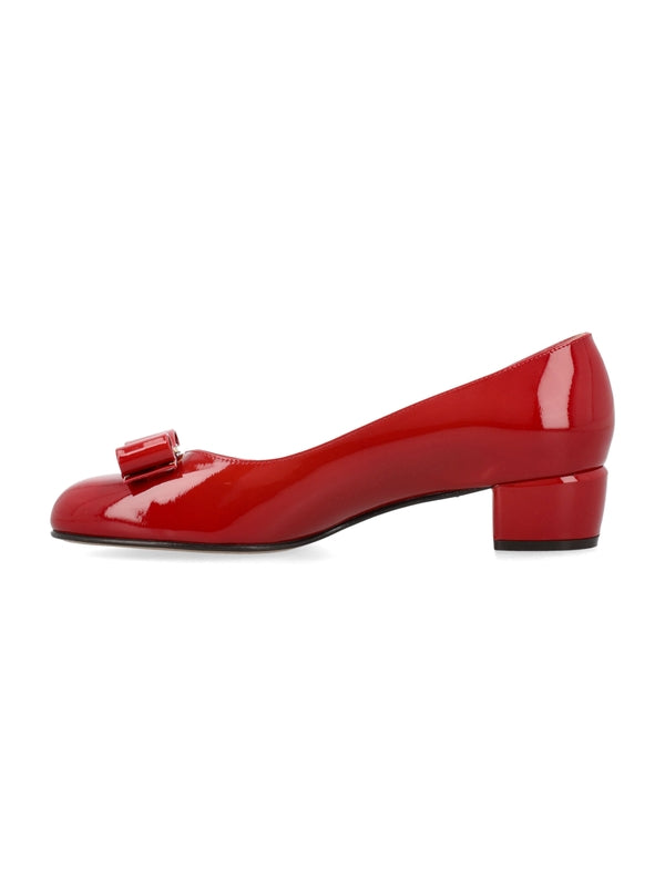 FERRAGAMO - Bow Detail Patent Pumps - Jente