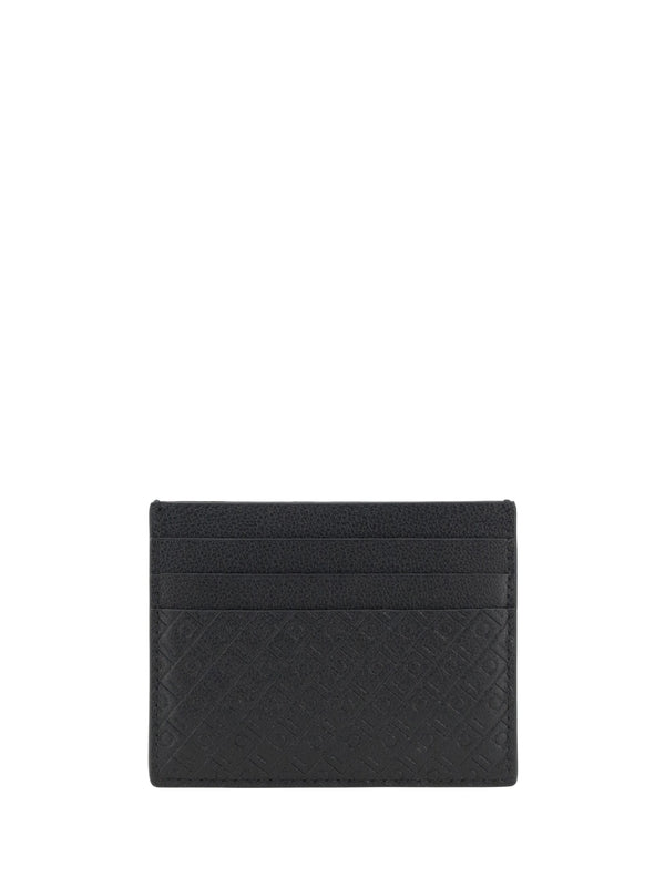 Gancini Monogram Leather Card Wallet