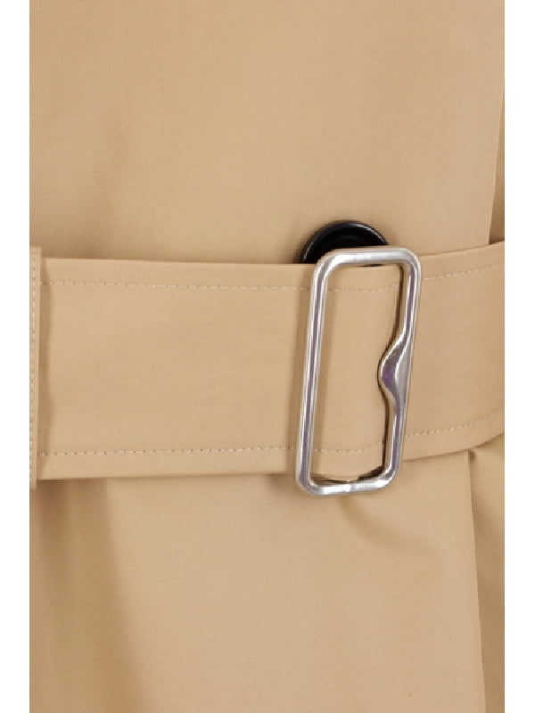 Belted Double Midi Trench Coat