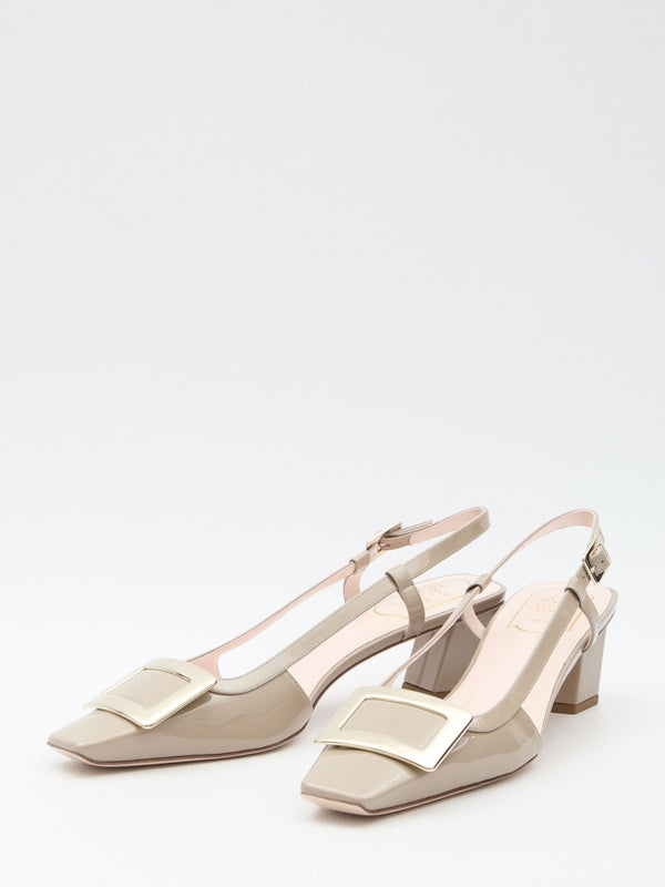 Bell Vivier Leather Slingback Heels