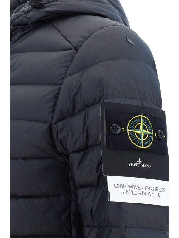 Wappen Patch Quilted Nylon Hood Padding