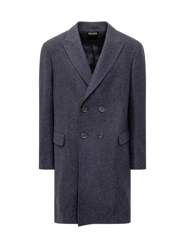 Wool Silk Double Coat