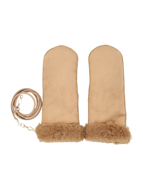Fake Shearling Gloves