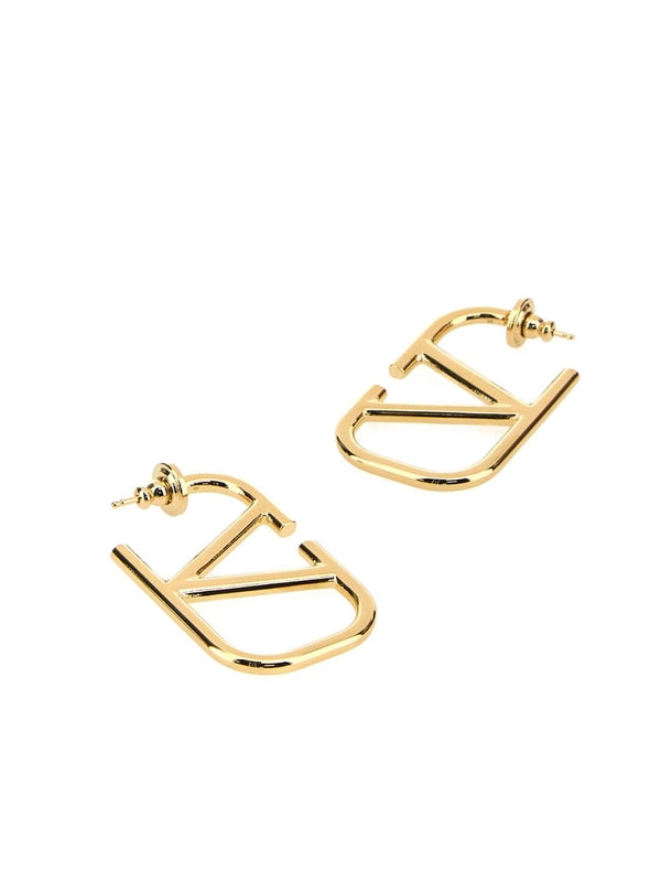 V Logo Earrings