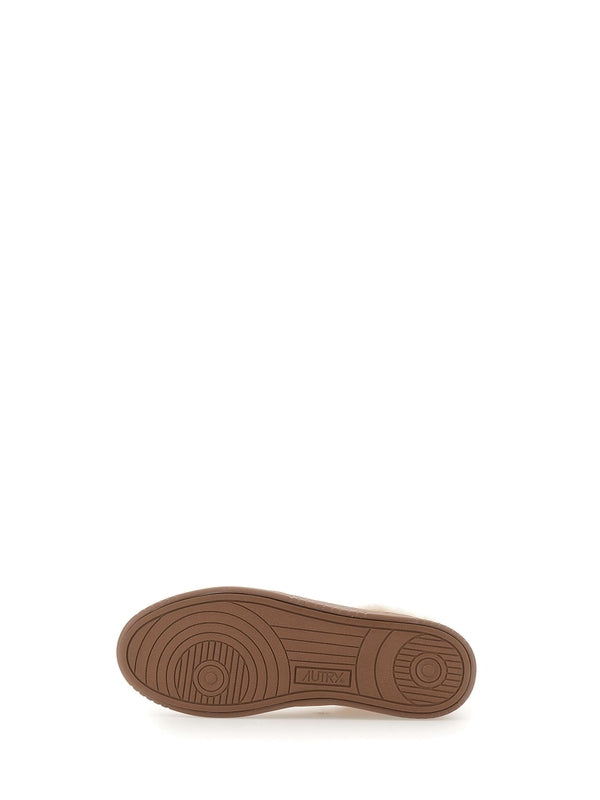 Autry Beige Low Top Sneakers