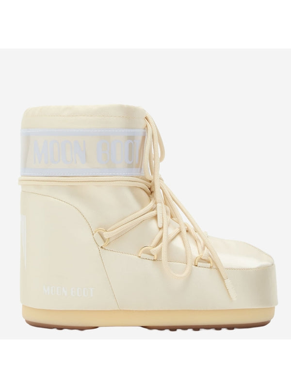 Moonboots Ivory Lace-Up Boots