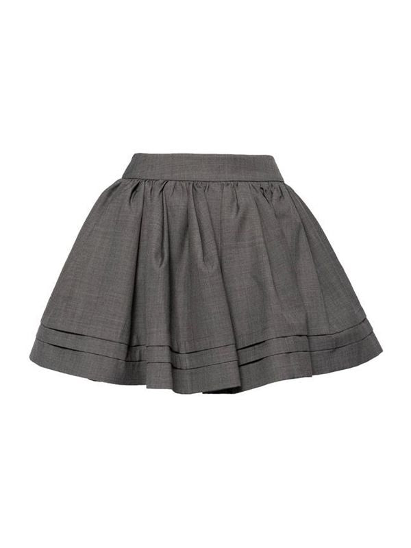 Pleats Detail Mini Skirt