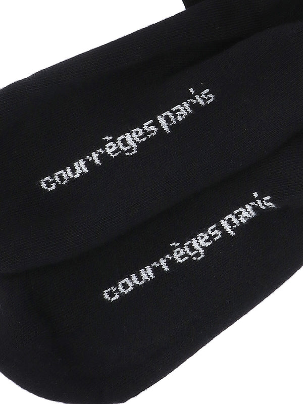 Logo Rib Cotton Socks