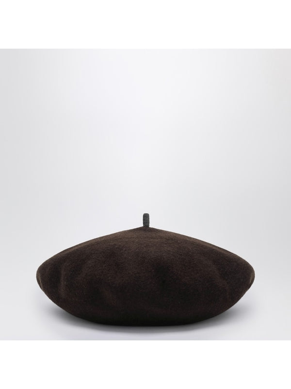 Brunello Cucinelli Brown Beret