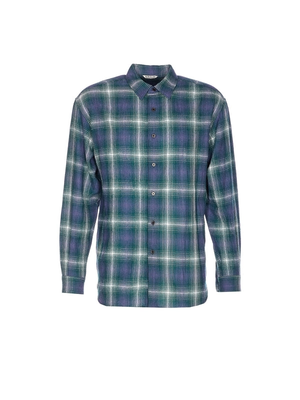 Airy Wool Check Shirt