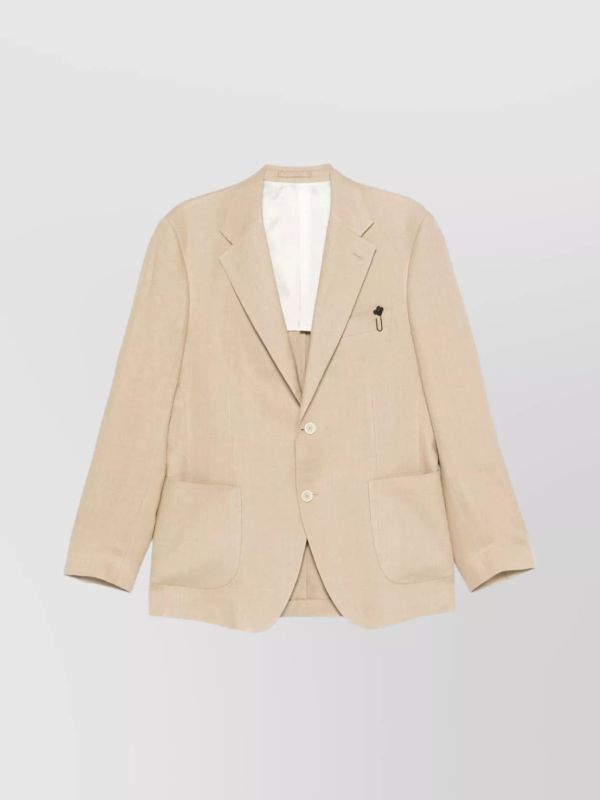 Boutonniere Single Linen Tailored Jacket