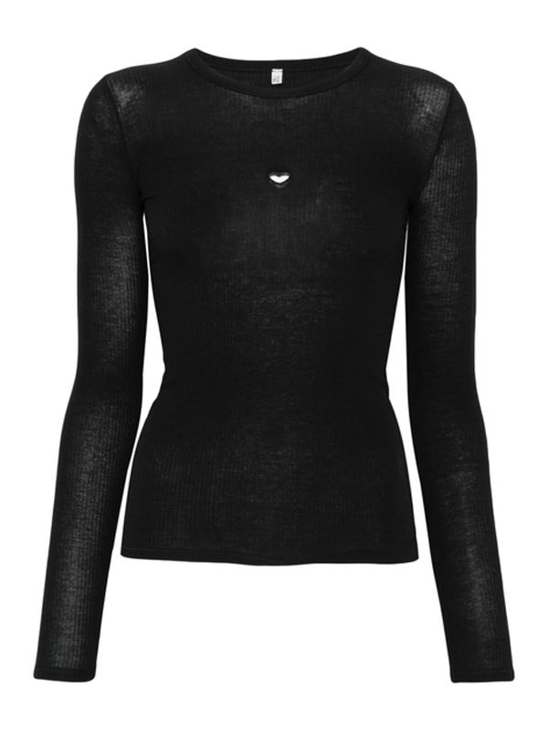 Heart Cut-out Detail Long-sleeve