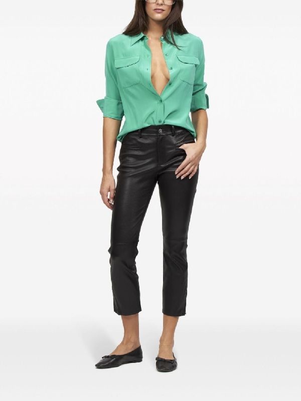 Flap Pocket
  Silk Shirt