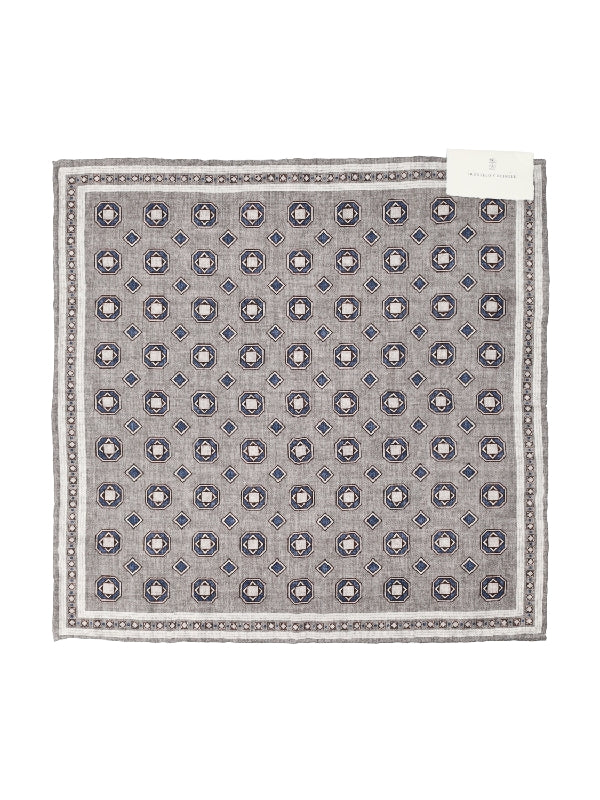 Graphic Pattern Silk Handkerchief