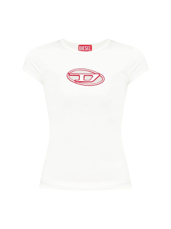 Angie Cutout Logo Short Sleeve
  T-shirt