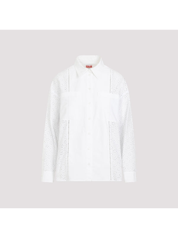 Embroidery Anglaise Double Pocket Shirt