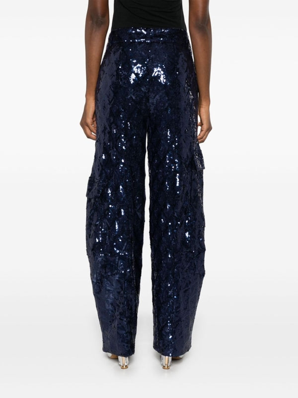 Allover Sequin Cargo Pants