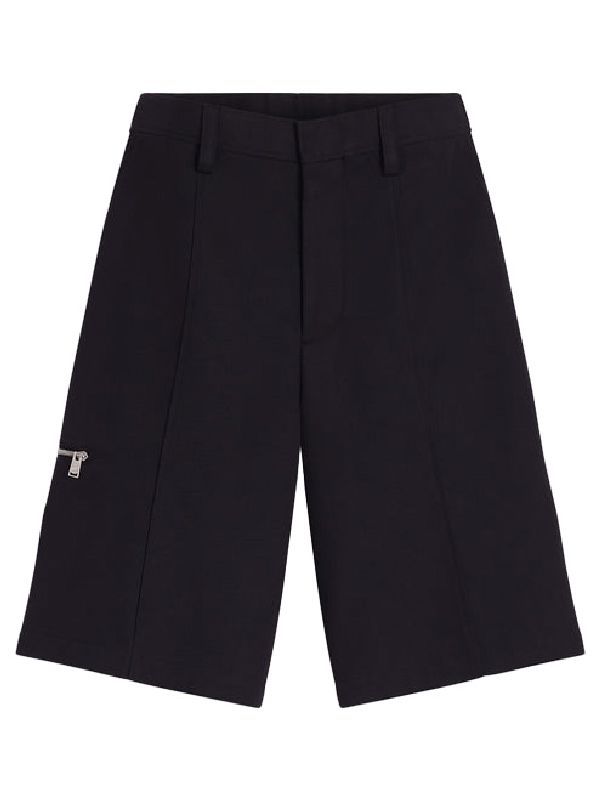 Zipper Pocket Detail Bermuda Shorts