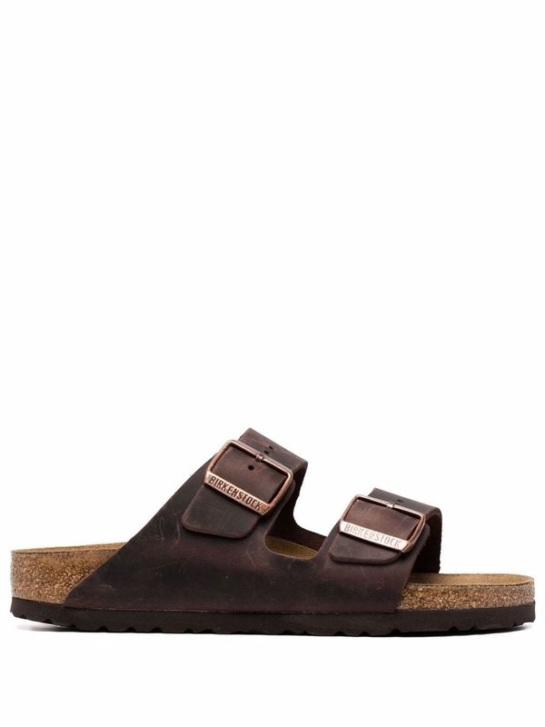 Arizona Double
  Strap Leather Sandals