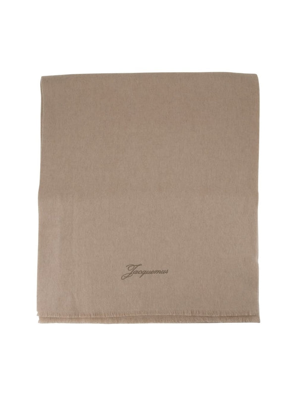 Jacquemus Beige Wool Mufflers