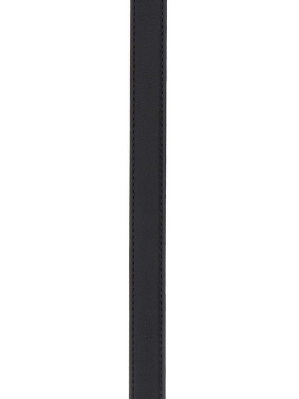 Alexander Mcqueen Black Leather Belts