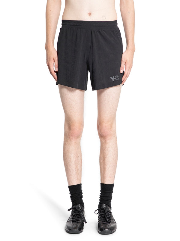 Y-3 - Black Logo Shorts - Jente