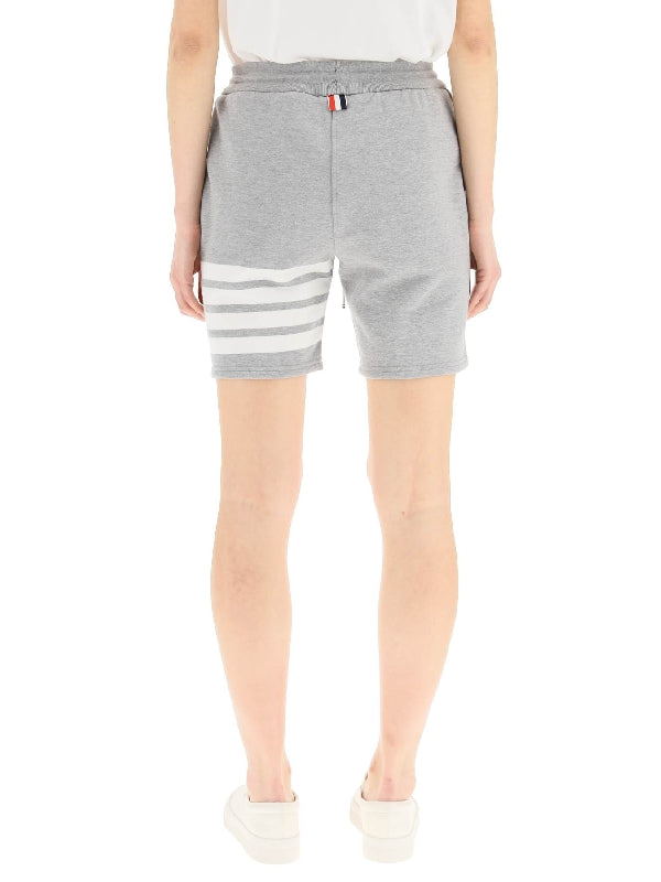 4-Bar Elastic Cotton Shorts - Jente