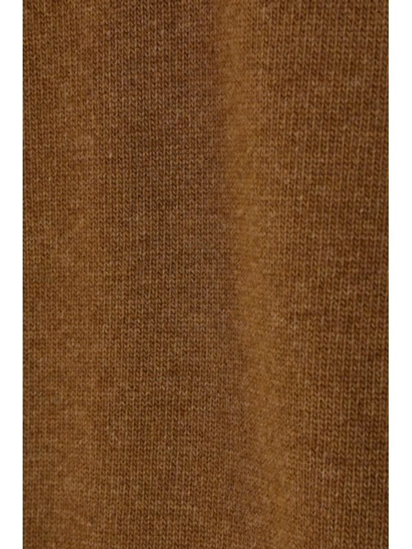 Tie Accent V-Neck Cashmere Wool Knit