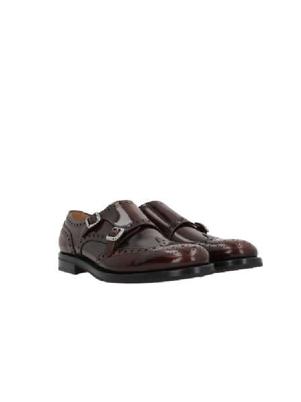 Lana Leather Monk Strap Shoes