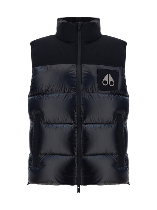 MOOSE KNUCKLES - Victory Logo High Neck Padding Vest - Jente