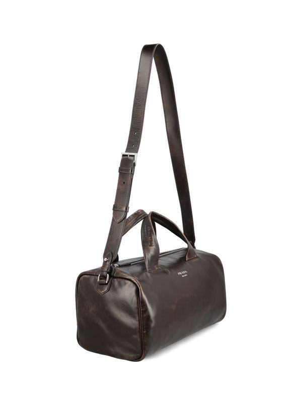 Vintage Leather Boston Bag