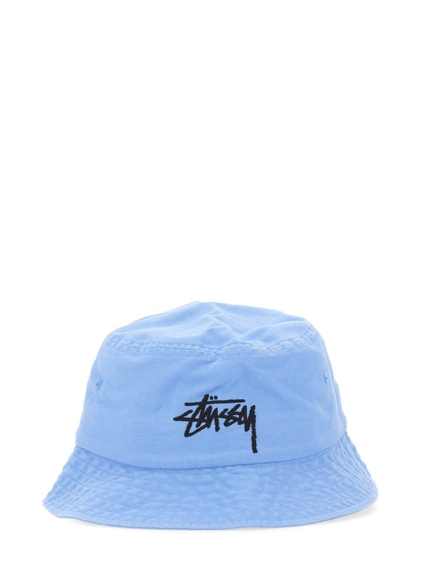 Logo Detail Cotton Bucket Hat