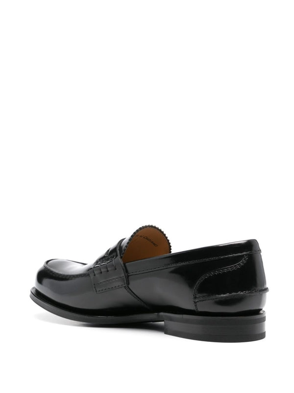 Black Calfskin Loafers