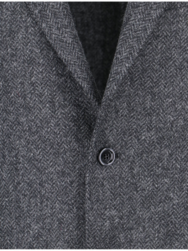 LARDINI - Boutonniere Wool Single Blazer - Jente