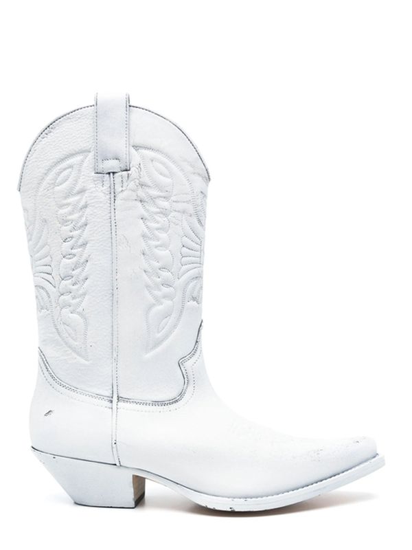 Mm6 Maison Margiela White Middle Boots