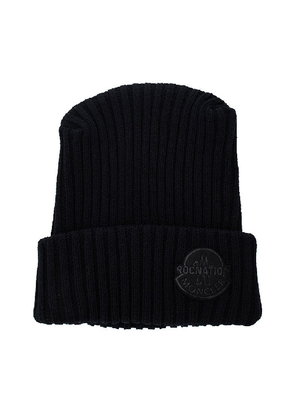 Roc Nation Logo Patch Wool Beanie