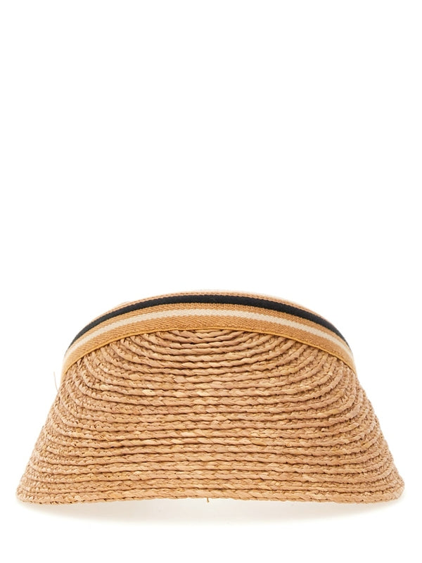 Bianca Raffia Visor Hat