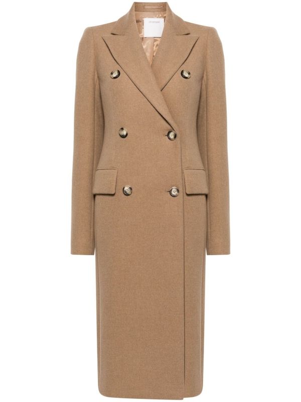 Wool Double Breasted Coat