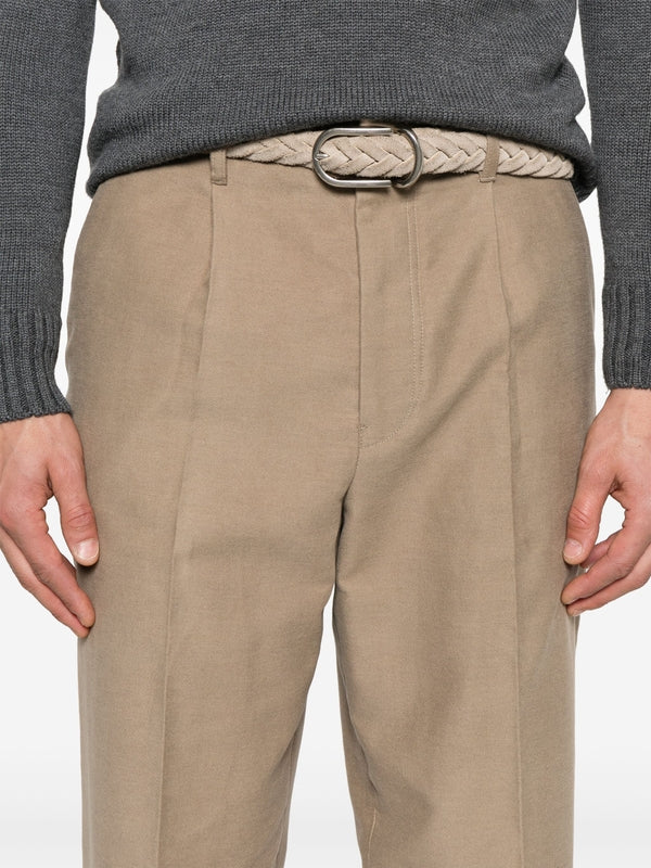 Cotton Cashmere Tailored Pants