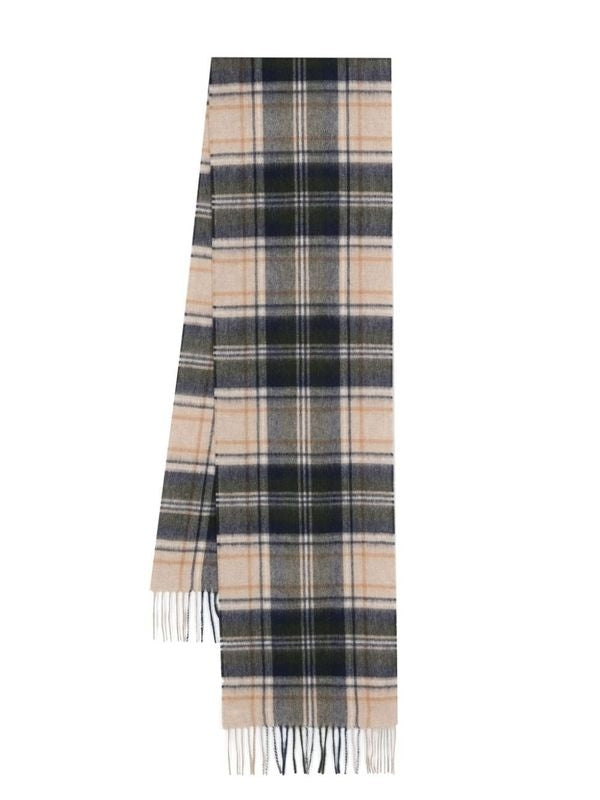 Barbour Checked Wool Mufflers