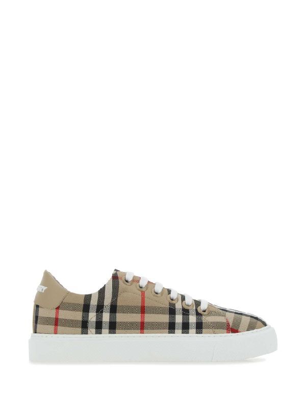 Vintage Check Logo Tab Sneakers