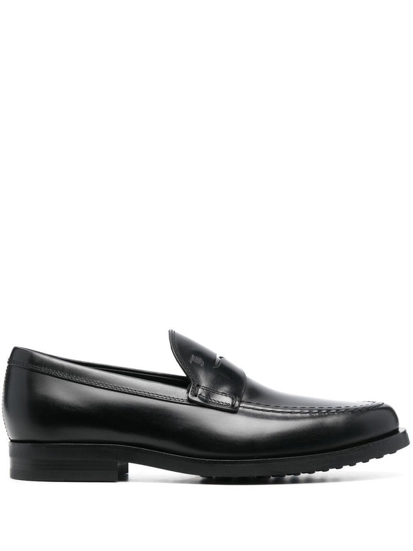 Glossy Leather Penny Loafers