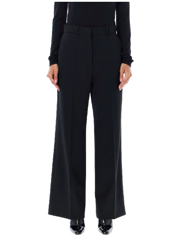 Black Wool Tailored Pants